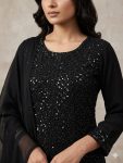 MODERN GEORGETTE BEADS WITH SEQUENCE EMBROIDERY WORK TOP PALAZZO WITH DUPATTA FESTIVE WEAR WHOLESALE PRICE ETHNIC GARMENT (1)