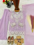 MODERN GEORGETTE EMBROIDERY 3 MM SEQUENCE WORK KID’S TOP PALAZZO WITH DUPATTA FESTIVE WEAR WHOLESALE PRICE ETHNIC GARMENT(7)