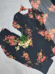 MODERN GEORGETTE PRINT WITH EMBROIDERY SEQUENCE WORK TOP PATIYALA WITH DUPATTA FESTIVE WEAR WHOLESALE PRICE ETHNIC GARMENT (6)