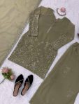 MODERN GEORGETTE THREAD WITH SEQUENCE WORK TOP PALAZZO WITH DUPATTA FESTIVE WEAR WHOLESALE PRICE ETHNIC GARMENT (13)