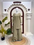 MODERN GEORGETTE THREAD WITH SEQUENCE WORK TOP PALAZZO WITH DUPATTA FESTIVE WEAR WHOLESALE PRICE ETHNIC GARMENT (13)