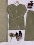 MODERN GEORGETTE THREAD WITH SEQUENCE WORK TOP PALAZZO WITH DUPATTA FESTIVE WEAR WHOLESALE PRICE ETHNIC GARMENT (13)