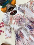 MODERN GEROGETTE DIGITAL PRINT WITH PEARL WORK GOWN WITH DUPATTA WEDDING WEAR WHOLESALE PRICE ETHNIC GARMENT (12)