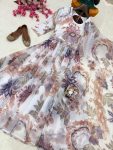 MODERN GEROGETTE DIGITAL PRINT WITH PEARL WORK GOWN WITH DUPATTA WEDDING WEAR WHOLESALE PRICE ETHNIC GARMENT (12)