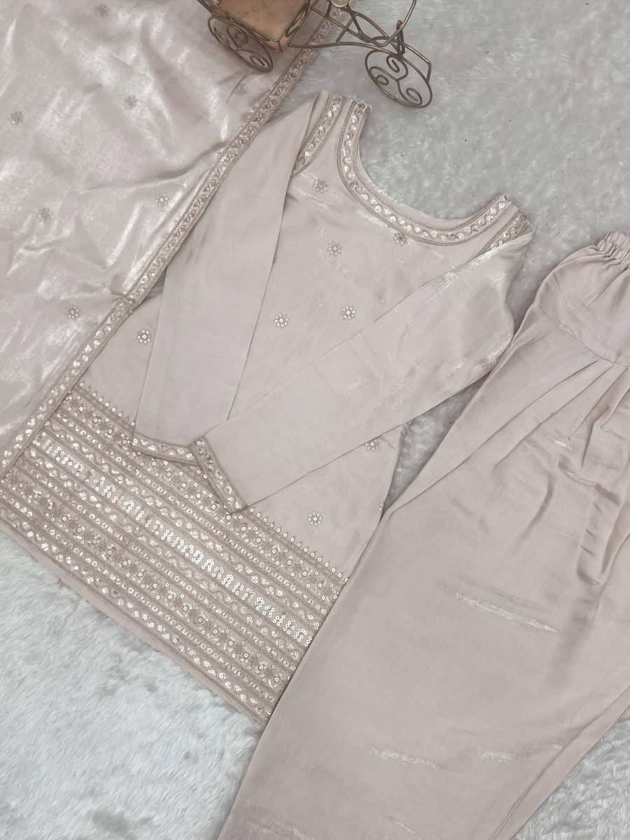 MODERN GLASS ROMAN SILK EMBROIDERY SEQUENCE DORI AND JARI WORK TOP PATIYALA WITH DUPATTA FESTIVE WEAR WHOLESALE PRICE ETHNIC GARMENT (11)