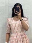 MODERN HAKOBA COTTON PRINTED WORK ONE PIECE DRESS DAILY WEAR WHOLESALE PRICE ETHNIC GARMENT (13)