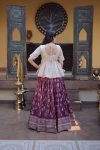 MODERN JACQUARD EMBROIDERED SEQUENCE WORK TOP LEHENGA WEDDING WEAR WHOLESALE PRICE ETHNIC GARMENT (8)