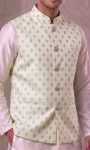 MODERN JACQUARD MENS ONLY KOTI OFF WHITE