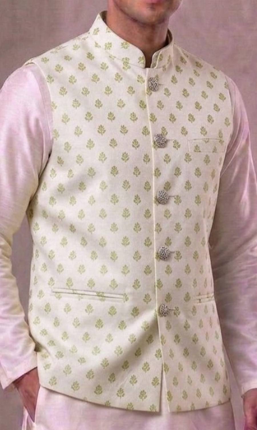 MODERN JACQUARD MENS ONLY KOTI WEDDING WEAR WHOLESALE PRICE ETHNIC GARMENT (2)