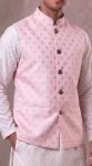 MODERN JACQUARD MENS ONLY KOTI BABY PINK