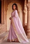 MODERN LINEN COTTON SILK WEAVING ZARI WORK SAREE WITH UNSTITCHED BLOUSE FESTIVE WEAR WHOLESALE PRICE ETHNIC GARMENT (8)