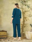MODERN RAYON MULTI EMBROIDERY THREAD WORK CO-ORD SET DAILY WEAR WHOLESALE PRICE ETHNIC GARMENT (11)