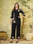 MODERN RAYON MULTI EMBROIDERY THREAD WORK CO-ORD SET DAILY WEAR WHOLESALE PRICE ETHNIC GARMENT (2)