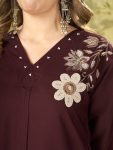 MODERN RAYON MULTI EMBROIDERY THREAD WORK CO-ORD SET DAILY WEAR WHOLESALE PRICE ETHNIC GARMENT (21)