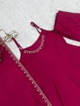 MODERN ROMAN CHANDERI SILK EMBROIDERY THREAD WITH BOTTOM LACE WORK GOWN BOTTOM WITH DUPATTA FESTIVE WEAR WHOLESALE PRICE ETHNIC GARMENT (5)
