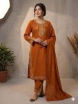 MODERN ROMAN EMBROIDERY WORK WITH LATKAN WORK TOP PALAZZO WITH DUPATTA FESTIVE WEAR WHOLESALE PRICE ETHNIC GARMENT (1)