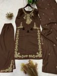 MODERN ROMAN EMBROIDERY WORK WITH LATKAN WORK TOP PALAZZO WITH DUPATTA FESTIVE WEAR WHOLESALE PRICE ETHNIC GARMENT (3)