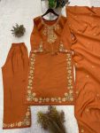MODERN ROMAN EMBROIDERY WORK WITH LATKAN WORK TOP PALAZZO WITH DUPATTA FESTIVE WEAR WHOLESALE PRICE ETHNIC GARMENT (1)