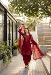 MODERN ROMAN GLASS EMBROIDERY SEQUENCE WORK WITH FANCY CUT WORK TOP PATIYALA WITH DUPATTA FESTIVE WEAR WHOLESALE PRICE ETHNIC GARMENT (8)
