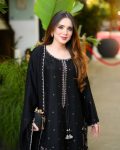 MODERN SATIN GLASS EMBROIDERY THREAD WORK TOP PATIYALA WITH DUPATTA FESTIVE WEAR WHOLESALE PRICE ETHNIC GARMENT (2)