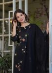 MODERN SILK BLEND PRINTED WORK TOP BOTTOM WITH DUPATTA FESTIVE WEAR WHOLESALE PRICE ETHNIC GARMENT (2)
