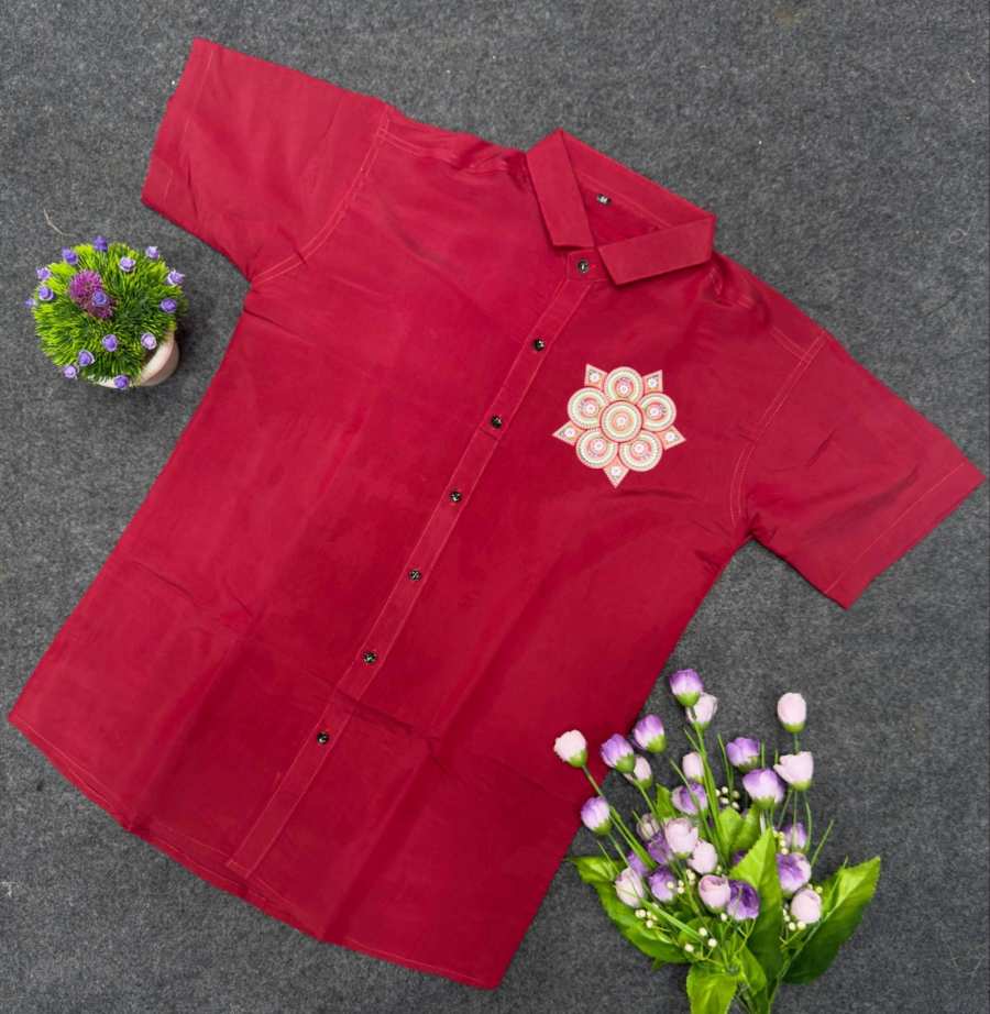 MODERN SOFT COTTON FLOWER BEAUTIFUL PRINTED SHIRT WITH DHOTI WEDDING WEAR WHOLESALE PRICE ETHNIC GARMENT (5)