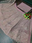 MODERN SOFT NET EMBROIDERY SEQUENCE WITH CUT WORK LEHENGA CHOLI WITH DUPATTA RECEPTION WEAR WHOLESALE PRICE ETHNIC GARMENT (2)