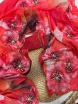 MODERN TABBY SILK FLORAL PRINT WITH BEADS SEQUENCE AND CUTDANA HANDWORK BORDER SAREE WITH UNSTITCHED BLOUSE PARTY WEAR WHOLESALE PRICE ETHNIC GARMENT (5)