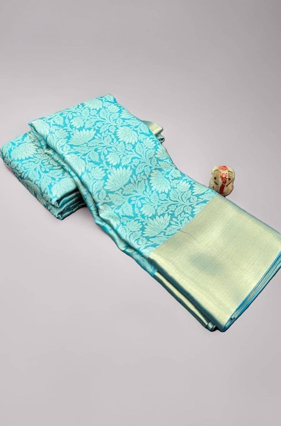 MODERN TISSUE ZARI AND GOLDEN FLOWER WEAVING WORK SAREE WITH UNSTITCHED BLOUSE FESTIVE WEAR WHOLESALE PRICE ETHNIC GARMENT (10)