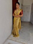 MODERN TISSUE ZARI AND GOLDEN FLOWER WEAVING WORK SAREE WITH UNSTITCHED BLOUSE FESTIVE WEAR WHOLESALE PRICE ETHNIC GARMENT (14)