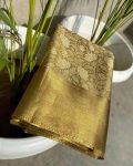 MODERN TISSUE ZARI AND GOLDEN FLOWER WEAVING WORK SAREE WITH UNSTITCHED BLOUSE FESTIVE WEAR WHOLESALE PRICE ETHNIC GARMENT (14)