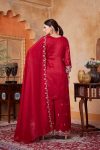 MODERN VICHITRA SILK EMBROIDERY, SEQUENCE & CODING WORK TOP PALAZZO WITH DUPATTA FESTIVE WEAR WHOLESLALE PRICE ETHNIC GARMENT (2)