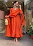 MODERN VICHITRA SILK EMBROIDERY WORK TOP BOTTOM WITH DUPATTA FESTIVE WEAR WHOLESALE PRICE ETHNIC GARMENT (5)