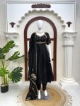MODERN VICHITRA SILK THREAD WITH SEQUENCE WORK GOWN BOTTOM WITH DUPATTA FESTIVE WEAR WHOLESALE PRICE ETHNIC GARMENT (11)