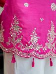 MODERN VISCOSE SILK SEQUENCE CODING EMBROIDERY WORK TOP PALAZZO WITH DUPATTA FESTIVE WEAR WHOLESALE PRICE ETHNIC GARMENT (10)