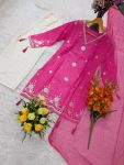 MODERN VISCOSE SILK SEQUENCE CODING EMBROIDERY WORK TOP PALAZZO WITH DUPATTA FESTIVE WEAR WHOLESALE PRICE ETHNIC GARMENT (10)