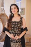 MOST PICKED GEORGETTE EMBROIDERY SEQUENCE WORK TOP SHARARA WITH DUPATTA WEDDING WEAR WHOLESALE PRICE ETHNIC GARMENT (3)