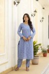 NEW ARRIVAL CAMBRIC COTTON BORING CHIKAN KARI WORK TOP BOTTOM WITH DUPATTA FESTIVE WEAR WHOLESALE PRICE ETHNIC GARMENT (32)