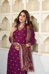 NEW ARRIVAL CHANDERI EMBROIDERY WORK TOP BOTTOM WITH DUPATTA CASUAL WEAR WHOLESALE PRICE ETHNIC GARMENT (7)