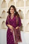 NEW ARRIVAL CHANDERI EMBROIDERY WORK TOP BOTTOM WITH DUPATTA CASUAL WEAR WHOLESALE PRICE ETHNIC GARMENT (7)