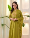 NEW ARRIVAL COTTON EMBROIDERY WORK TOP BOTTOM WITH DUPATTA FESTIVE WEAR WHOLESALE PRICE ETHNIC GARMENT (14)