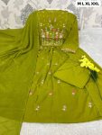 NEW ARRIVAL COTTON EMBROIDERY WORK TOP BOTTOM WITH DUPATTA FESTIVE WEAR WHOLESALE PRICE ETHNIC GARMENT (14)