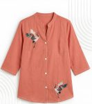 NEW ARRIVAL COTTON FLOWER PRINTED WORK TOP OFFICE WEAR WHOLESALE PRICE ETHNIC GARMENT (8)