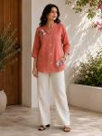 NEW ARRIVAL COTTON FLOWER PRINTED WORK TOP OFFICE WEAR WHOLESALE PRICE ETHNIC GARMENT (8)