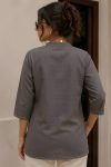 NEW ARRIVAL COTTON FLOWER PRINTED WORK TOP OFFICE WEAR WHOLESALE PRICE ETHNIC GARMENT (4)