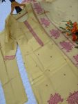 NEW ARRIVAL COTTON JACQUARD WORK TOP BOTTOM WITH DUPATTA OFFICE WEAR WHOLESALE PRICE ETHNIC GARMENT (5)
