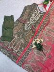 NEW ARRIVAL COTTON PRINT WITH EMBROIDERY SEQUENCE WORK TOP BOTTOM WITH DUPATTA CASUAL WEAR WHOLESALE PRICE ETHNIC GARMENT (3)