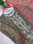 NEW ARRIVAL COTTON PRINT WITH EMBROIDERY SEQUENCE WORK TOP BOTTOM WITH DUPATTA CASUAL WEAR WHOLESALE PRICE ETHNIC GARMENT (3)
