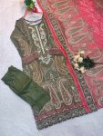 NEW ARRIVAL COTTON PRINT WITH EMBROIDERY SEQUENCE WORK TOP BOTTOM WITH DUPATTA CASUAL WEAR WHOLESALE PRICE ETHNIC GARMENT (3)