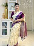NEW ARRIVAL COTTON SILK WEAVING JACQUARD BORDER WORK SAREE WITH UNSTITCHED BLOUSE FESTIVE WEAR WHOLESALE PRICE ETHNIC GARMENT (1)